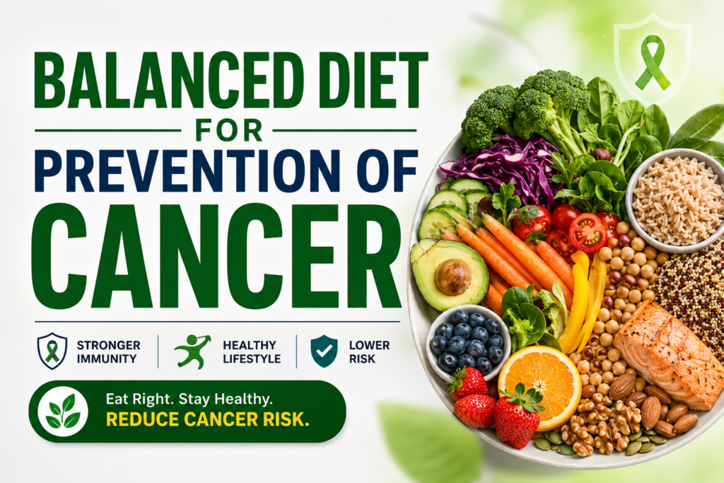 Balanced Diet for the prevention of Cancer