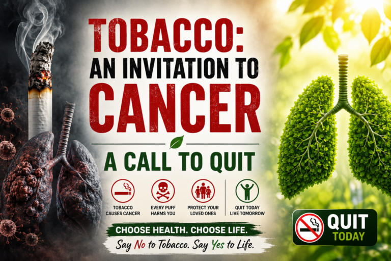 Tobacco: An Invitation to Cancer, A Call to Quit Tobacco and Cancer